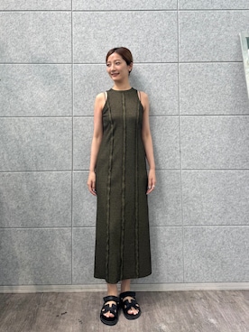 「CODE A（コードエー）のアイテム（ワンピース/ドレス）」を使った、uchi__yamaさん（レディース・170cm）の夏コーディネート