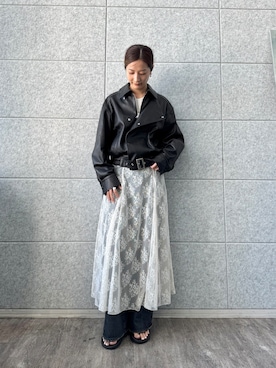 「CODE A（コードエー）のアイテム」を使った、uchi__yamaさん（レディース・170cm）の秋コーディネート