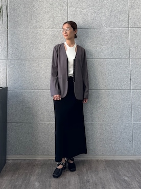 「CODE A（コードエー）のアイテム（ジャケット/アウター）」を使った、uchi__yamaさん（レディース・170cm）の夏コーディネート