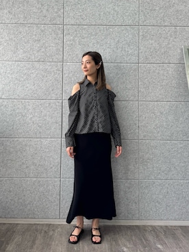 「CODE A（コードエー）のアイテム」を使った、uchi__yamaさん（レディース・170cm）の春コーディネート