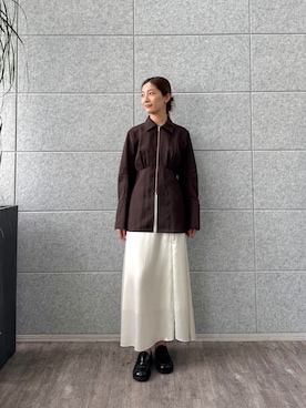 「CODE A（コードエー）のアイテム」を使った、uchi__yamaさん（レディース・170cm）の秋コーディネート