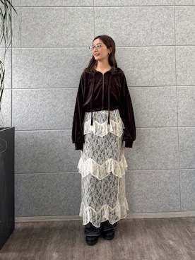 「CODE A（コードエー）のアイテム」を使った、uchi__yamaさん（レディース・170cm）の秋コーディネート