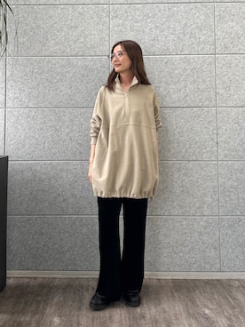 「CODE A（コードエー）のアイテム」を使った、uchi__yamaさん（レディース・170cm）の秋コーディネート