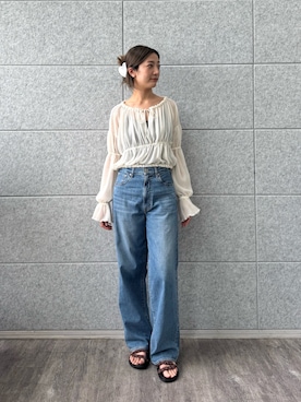 「CODE A（コードエー）のアイテム」を使った、uchi__yamaさん（レディース・170cm）の春コーディネート