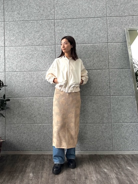 「CODE A（コードエー）のアイテム（ジャケット/アウター）」を使った、uchi__yamaさん（レディース・170cm）の春コーディネート