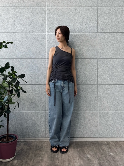セール】asymmetry gather tank（タンクトップ）｜CODE A
