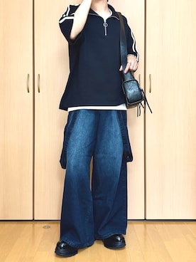 「ハーフジップ」｜kazukiさん（メンズ・174cm）の夏コーディネート