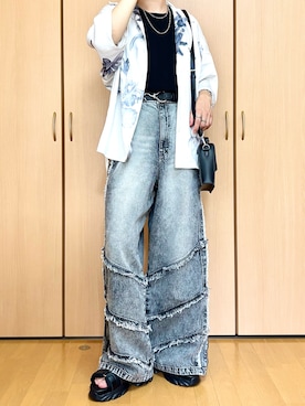 「LILL（リル）のアイテム」を使った、kazukiさん（メンズ・174cm）の夏コーディネート