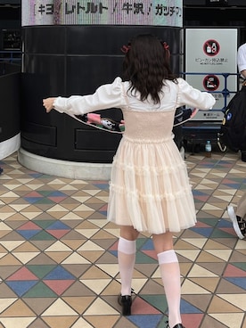 「フレンチガーリー」｜ℳさん（レディース・154cm・20代）の夏コーディネート