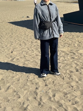 「アイテム（チュニック）」を使った、mikenekoさん（レディース・163cm）の秋コーディネート