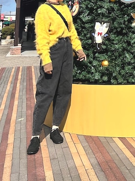 「アイテム（カーディガン/ボレロ）」を使った、mikenekoさん（レディース・163cm）の秋コーディネート