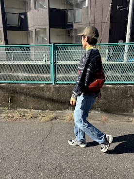 「アイテム（キャップ）」を使った、mikenekoさん（レディース・163cm）の秋コーディネート