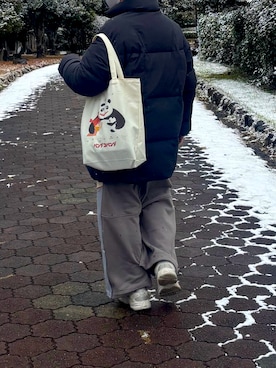 「アイテム（スウェットパンツ）」を使った、mikenekoさん（レディース・163cm）の秋コーディネート