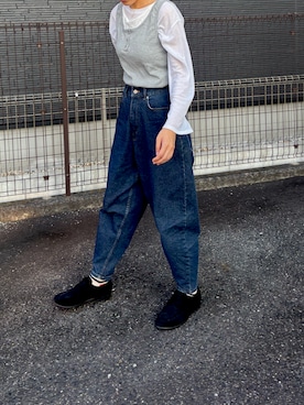 「no brand（ノーブランド）のアイテム」を使った、mikenekoさん（レディース・163cm）の秋コーディネート