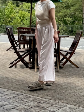 「アイテム（ベスト）」を使った、mikenekoさん（レディース・163cm）の秋コーディネート