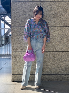 「NANO universe（ナノユニバース）のアイテム（ブーツ）」を使った、mayaさん（レディース・164cm）の夏コーディネート