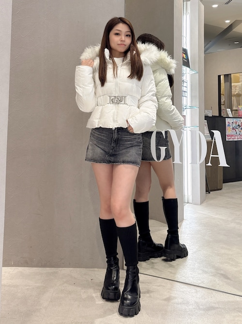 GDベルト付きショートダウンコート（ダウンジャケット/コート）｜GYDA