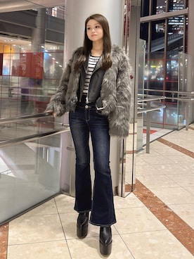 rimikaさん（レディース・157cm）の冬コーディネート