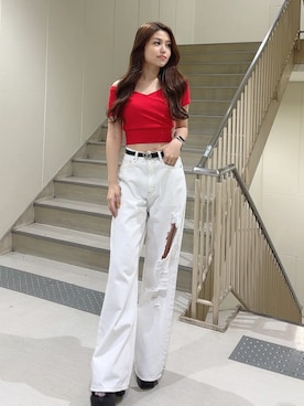 rimikaさん（レディース・156cm）の夏コーディネート