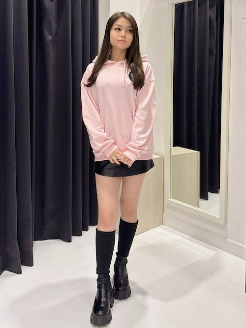 フェイクレザースカートライクショートパンツ（スカート）｜GYDA