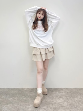「アイテム（スウェット）」を使った、kataokaさん（骨格ウェーブ・レディース・162cm）の秋コーディネート