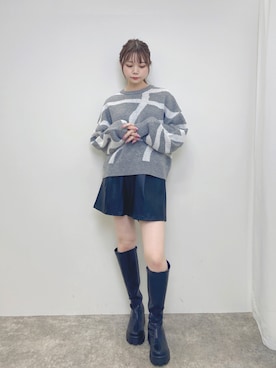 「キュロット」｜「アイテム（ブーツ）」を使った、kataokaさん（レディース・162cm）の秋コーディネート