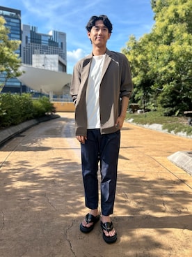 「アイテム（シューズ）」を使った、makoさん（メンズ・180cm）の夏コーディネート