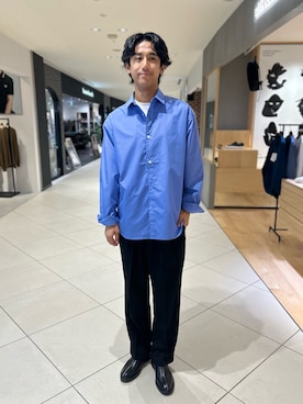 「アイテム（スリッポン）」を使った、makoさん（メンズ・180cm）の秋コーディネート