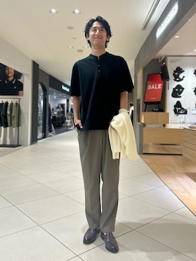 「アイテム（ローファー）」を使った、makoさん（メンズ・180cm）の夏コーディネート