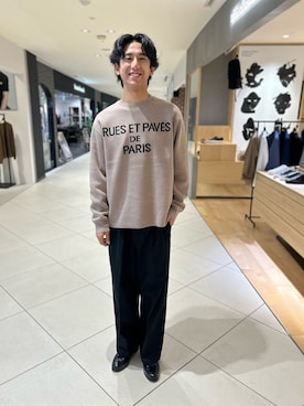「アイテム（チノパンツ）」を使った、makoさん（メンズ・180cm）の秋コーディネート