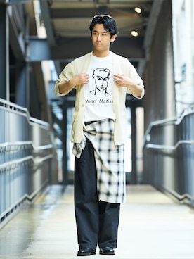 makoさん（メンズ・180cm）の春コーディネート