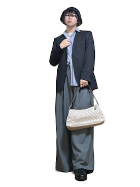 「Handmade（ハンドメイド）のアイテム」を使った、新等啓輔(Nitto Keisuke)さん（メンズ・166cm）の春コーディネート