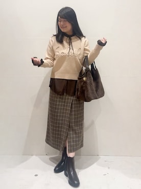 MINさん(レディース・154cm)の秋コーディネート
