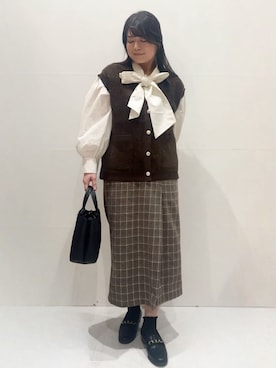 MINさん(レディース・154cm)の秋コーディネート