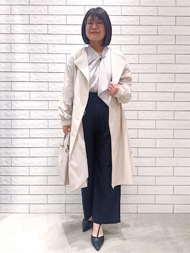 「index（インデックス）のアイテム（バッグ）」を使った、MINさん（レディース・155cm）の春コーディネート