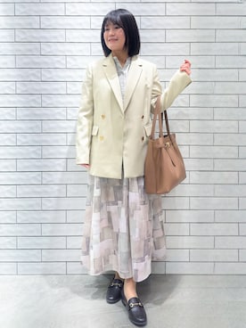 「OPAQUE.CLIP（オペークドットクリップ）のアイテム」を使った、MINさん（レディース・155cm）の春コーディネート