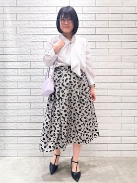 「COCUE（コキュ）のアイテム」を使った、MINさん（レディース・155cm）の春コーディネート