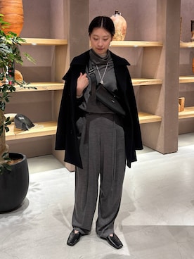 「アイテム（ピーコート）」を使った、chaosseriさん（レディース・158cm）の秋コーディネート