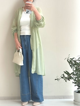 「nissen（ニッセン）のアイテム（モッズコート）」を使った、akarintigerさん（レディース・163cm）の春コーディネート