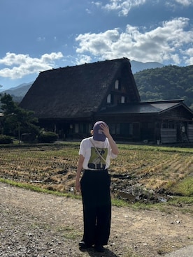 莉帆さん(レディース・158cm)の秋コーディネート