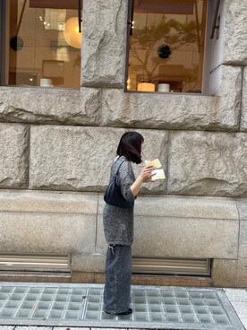 「ジーユー」｜莉帆さん（レディース・158cm）の春コーディネート