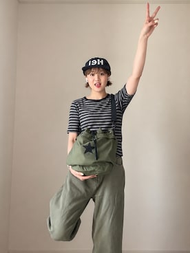 莉帆さん(レディース・158cm)の春コーディネート