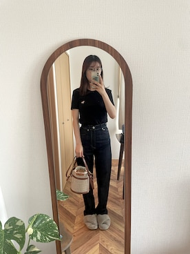 「YANUK（ヤヌーク）のアイテム」を使った、moeさん（骨格ウェーブ・レディース・161cm）の夏コーディネート
