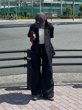 「アイテム（テーラードジャケット）」を使った、はるなさん（レディース・160cm・20代）の夏コーディネート
