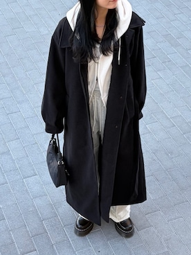 「アイテム（キャミソール）」を使った、はるなさん（レディース・160cm）の冬コーディネート