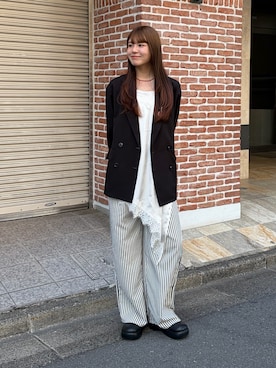 「COLONY 2139（コロニートゥーワンスリーナイン）のアイテム」を使った、はるなさん（レディース・160cm）の春コーディネート