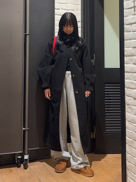 「アイテム（スリッポン）」を使った、はるなさん（レディース・160cm・20代）の冬コーディネート