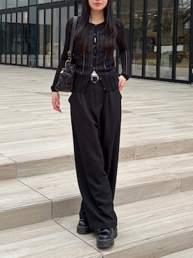 「COLONY 2139（コロニートゥーワンスリーナイン）のアイテム（パンツ）」を使った、はるなさん（レディース・160cm）の春コーディネート