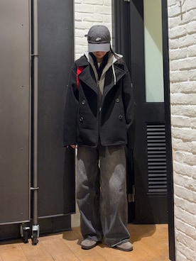 「アイテム（ピーコート）」を使った、はるなさん（レディース・160cm・20代）の冬コーディネート