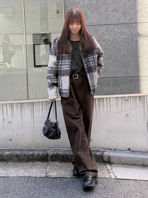 コットンツイルストレートパンツ